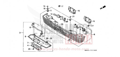 TRUNK LIGHT/LICENSE LIGHT GL1500K de 1989